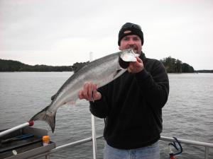Randy with a Chrome Bar Winter Chinook